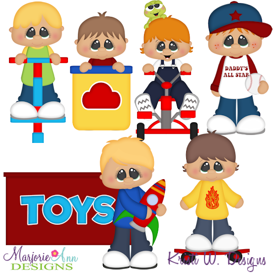 Boys & Their Toys SVG Cutting Files Includes Clipart - Click Image to Close